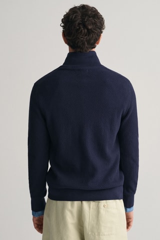 Pull en coton biologique - Bleu marine