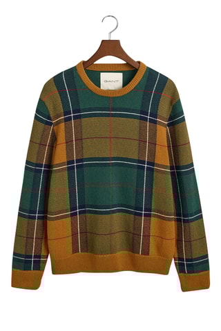 Pull regular en laine - Vert