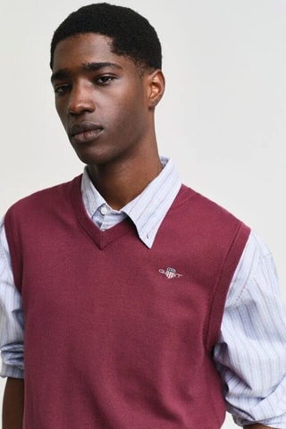 Pull regular sans manches - Bordeaux