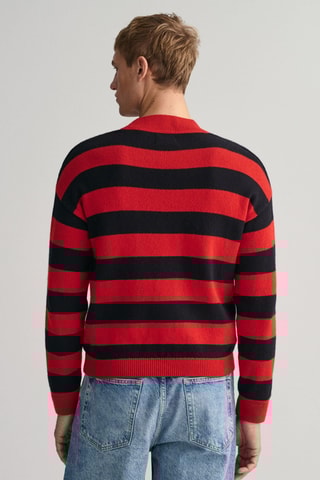 Pull relaxed en laine - Rouge