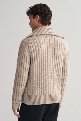 Gilet relaxed en laine - Beige