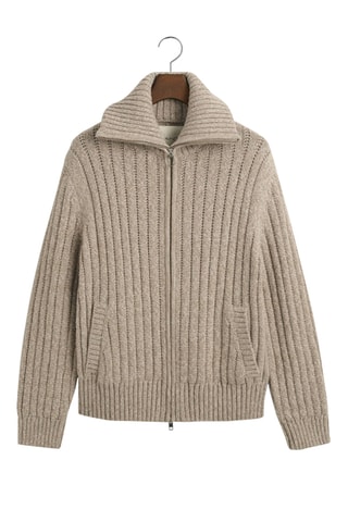 Gilet relaxed en laine - Beige