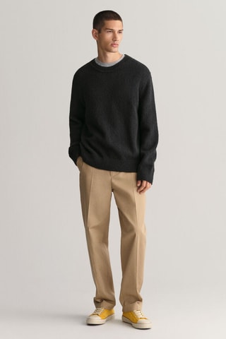 Pull relaxed en coton biologique - Noir