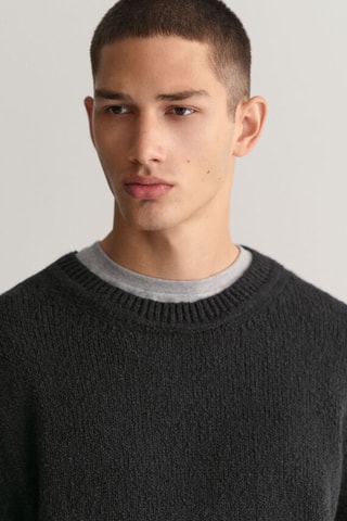 Pull relaxed en coton biologique - Noir