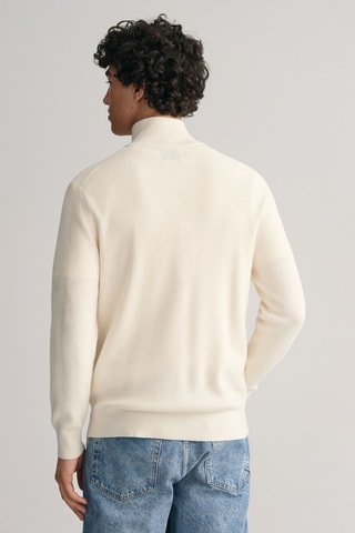 Pull regular en laine mérinos - Crème