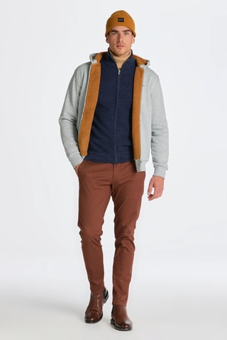 Gilet regular en laine mérinos - Bleu marine