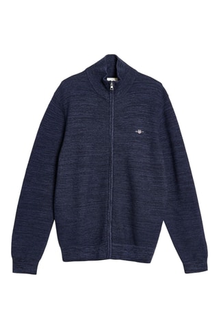 Gilet regular en laine mérinos - Bleu marine