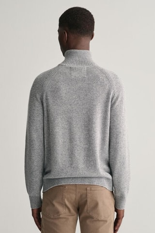 Pull relaxed en laine - Gris