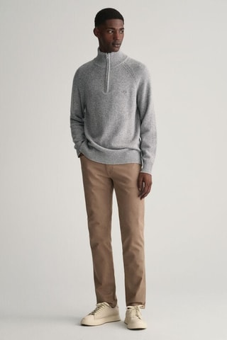 Pull relaxed en laine - Gris