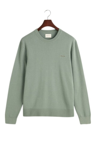 Pull regular en coton biologique - Vert sauge