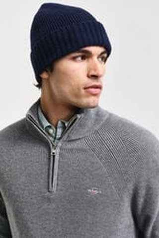 Pull regular en laine mérinos - Gris