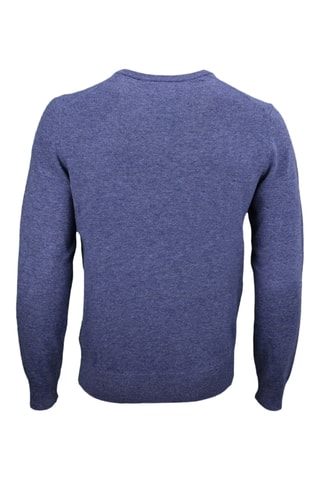 Pull regular en laine - Bleu