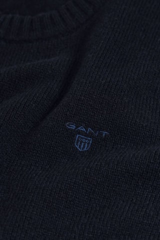 Pull regular en laine - Bleu marine