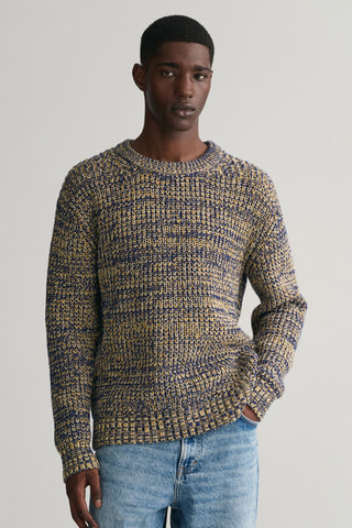 Pull relaxed en laine - Multicolore