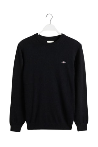 Pull regular en laine - Noir