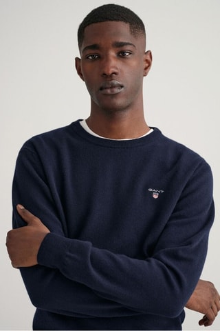 Pull en laine - Bleu marine