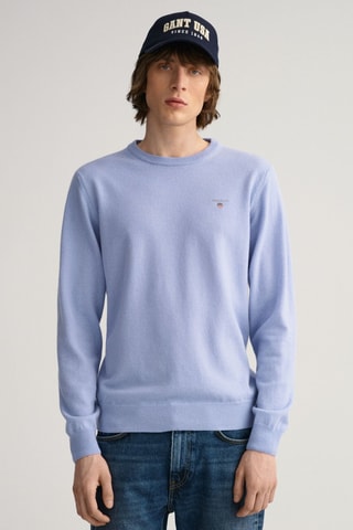 Pull regular en laine - Bleu clair