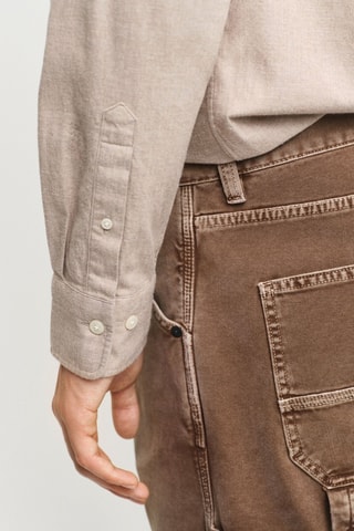 Chemise regular - Beige