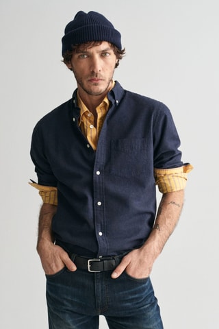 Chemise regular - Bleu marine