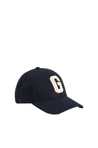 Casquette en laine - Bleu marine