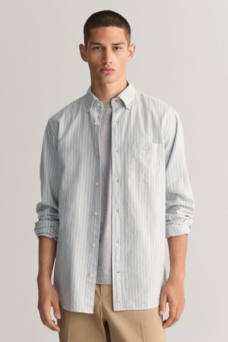 Chemise regular en coton biologique - Bleu clair