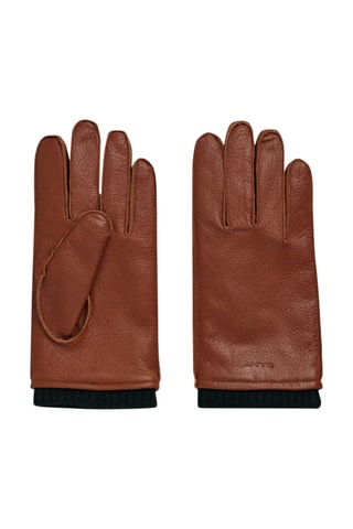 Gants en cuir - Marron