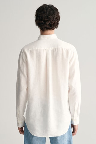 Chemise regular en lin - Blanc