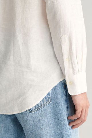 Chemise regular en lin - Blanc