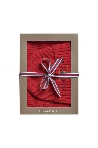 Ensemble accessoires en laine - Rouge