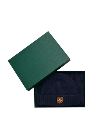 Ensemble accessoires en laine - Bleu marine