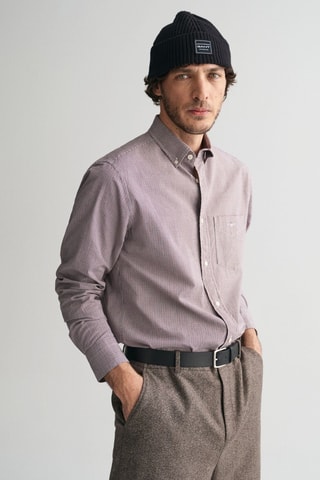 Chemise regular - Rouge et bleu