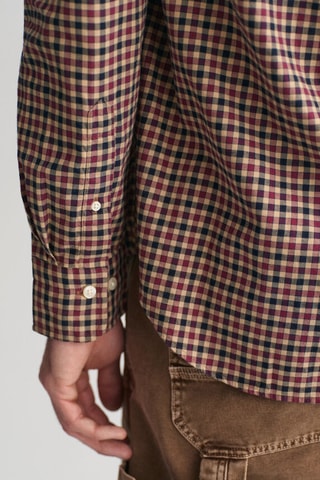 Chemise regular - Marron et bordeaux