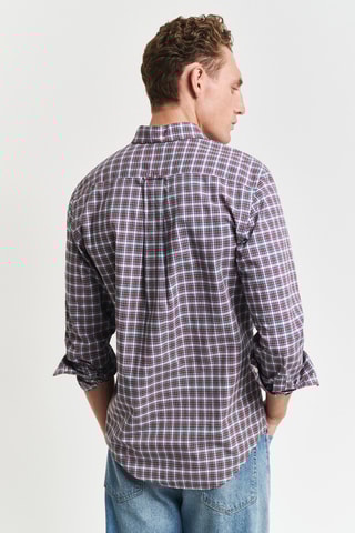 Chemise regular - Blanc et rouge