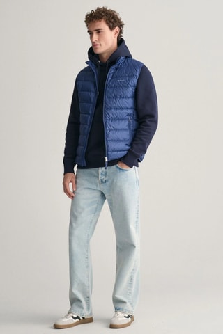 Doudoune regular sans manches - Bleu