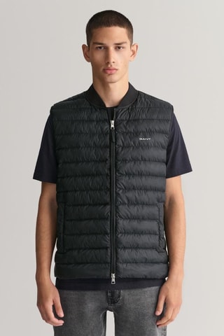 Doudoune regular sans manches - Noir