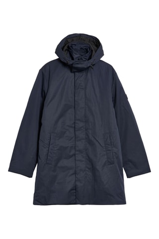 Parka regular à capuche - Bleu marine