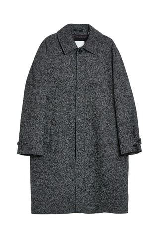 Manteau relaxed en laine - Gris