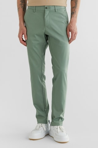 Chino slim en coton biologique - Vert sauge