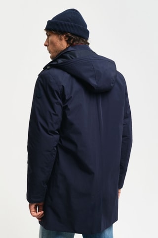 Veste regular à capuche - Bleu marine