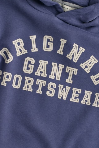 Sweat relaxed à capuche - Bleu