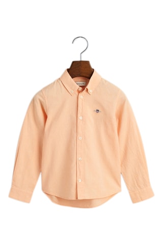 Chemise regular en coton biologique - Orange clair