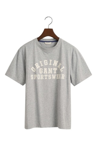 T-shirt relaxed - Gris clair