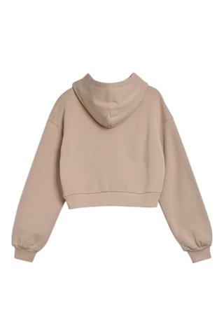 Sweat relaxed à capuche - Beige