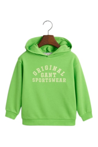 Sweat relaxed à capuche - Vert