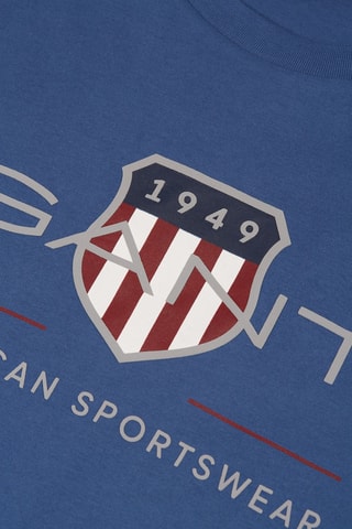 T-shirt regular en coton biologique - Bleu