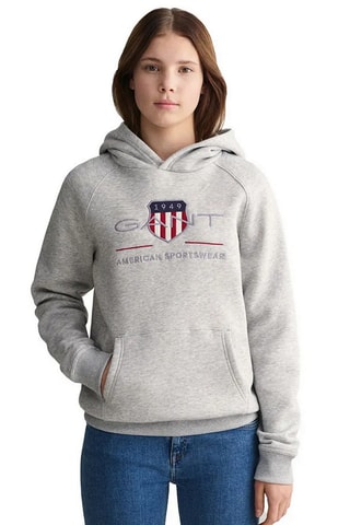 Sweat regular à capuche - Gris