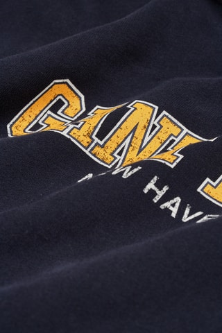 Sweat regular à capuche - Bleu marine