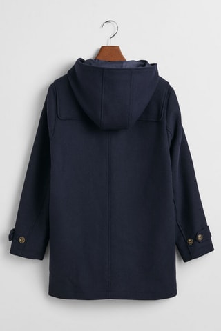Duffle-coat regular à capuche - Bleu marine
