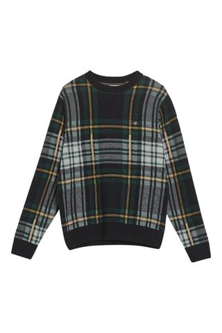 Pull regular en laine - Bleu marine