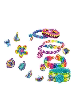 Kit de fabrication de bracelets élastiques Stitch Lilo et Stitch Disney - Dès 4 ans